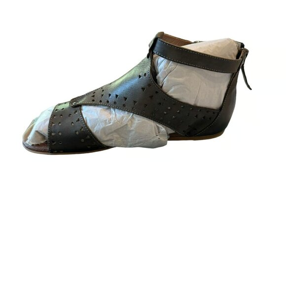 NEW ROAN by Bed Stu Kit Cutout Bosco Grey Gladiator Sandals Leather Size 8.5 - Picture 9 of 9